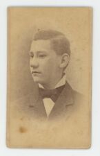 Antique CDV Circa 1870s Handsome Young Man in Suit Miller Battle Creek, MI picture