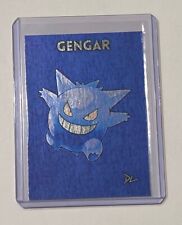Gengar Platinum Plated Limited Edition Artist Signed Pokemon Trading Card 1/1 picture
