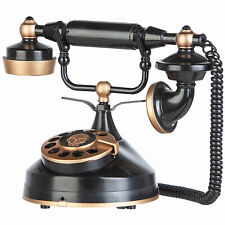 Gemmy 224624 Victorian Style Telephone, Halloween Decoration, Black & Gold - picture