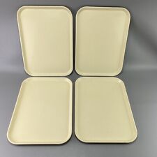 4 Vintage Cambro 12-3 Camtray Cream Colored Cafeteria Lunch Tray 16x12 NSF picture