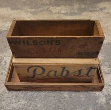 2 Vintage Cheese Boxes - Pabst & Wilson's American Pasteurized Process Cheese 🧀 picture
