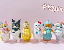 Mofusand x Sanrio Characters Kitan Club Figure Full Set Of 6 Japan New 3