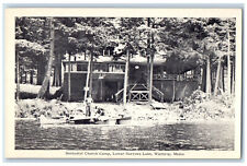 c1940's Methodist Church Camp, Lower Narrows Lake Winthrop ME Postcard picture