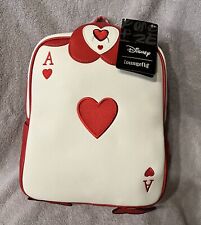 NWT Loungefly Exclusive Alice in Wonderland Ace of Hearts Cosplay Mini Backpack picture