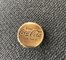 Rare Vintage Coca-Cola Coke Battersea Pewter Button w/Face Shank - 5/8