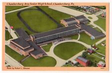 Chambersburg Pennsylvania c1940's Senior High School Building, aerial view picture