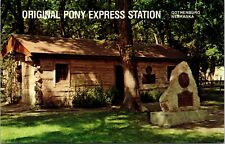 Original Pony Express Station City Park Gothenburg NEBRASKA CHROME POSTCARD D13 picture