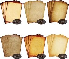 Stationery Paper 48 Pack Parchment Antique Colored Printed Paper Stationery Vint picture