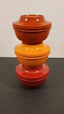Vintage Retro Tupperware Harvest Colors Serve N Seal Bowls with lids picture