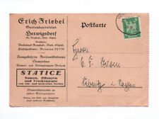 Postcard Erich Friedel Gartenbaubetrieb Herwigsdorf 1925 picture