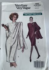 Very Easy Very Vogue 7635 Misses' Dress 8-10-12 Vtg UNCUT FF picture