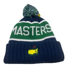 2024 Masters Navy Toboggan Ski Hat with Pom Cold Weather Knit Hat Beanie Augusta picture