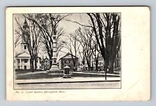 Springfield MA-Massachusetts, Scenic View Court Square, Vintage Postcard picture