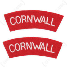 Cornwall Regiment - WW2 Repro Shoulder Title Patch Badge Sleeve Flash Arm Army picture