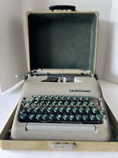 Vintage Smith Corona Clipper Portable Typewriter With Key & Case picture