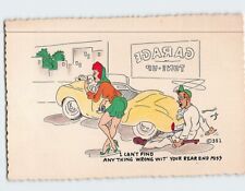 Postcard I Cant Find Anything Wrong Wit Your Rear End Miss With Comic Art Print picture