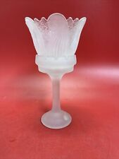 Vintage Partylite CLAIRMONT TEALIGHT LAMP Frosted Glass candle holder picture