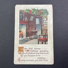 Antique 1911 Christmas Postcard Middleport Ohio Stamp Izetta Butcher V2525 picture