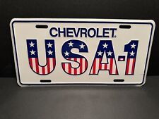 NEW Chevrolet Chevy USA-1 Aluminum Metal License Plate picture