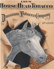 ST LOUIS, MO TRADE CARD, DAUSMAN TOBACCO CO, HORSE HEAD CHEWING TOBACCO   X1065 picture