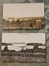 2 Rppc Sylvester's Cove Sunset, Maine  picture
