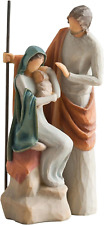 the Holy Family, Mary Holding Jesus, and Joseph, Richly Colored and Carved Found picture