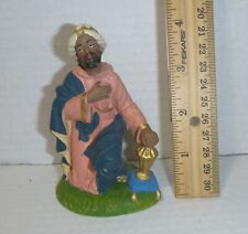 Vintage Italy Paper Mache Christmas Nativity Wise Men Man. picture