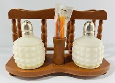 Vintage 1973 JSNY Hong Kong Colonial Expandible Napkin Caddy Salt Pepper Shakers picture