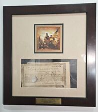 Franklin Mint Revolutionary War Document 1782 Connecticut Payment Voucher W COA picture