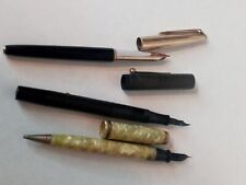 Lot of three vintage fountain pens Ideal, Kreko and Waterman's 14k picture