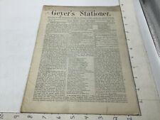 orig Issue #1 of GEYER'S STATIONER -- APRIL 19, 1877; 20pgs - DIXON'S GRAPHITE  picture