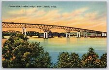 1946 Groton-New London Bridge New London Connecticut CT Posted Postcard picture