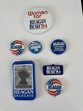 Vintage Authentic Political Pin Ronald Reagan President Campaign Button Lot picture