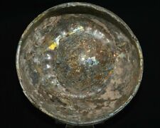 Very Large Ancient Roman Glass Bowl With Iridescent Patina C. 2nd-3rd Century AD picture