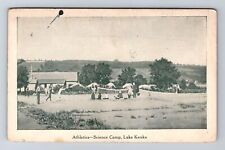Lake Keuka NY-New York, Athletics Science Camp, Vintage c1911 Postcard picture