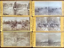 Six 1870s North Conway White Mountains Stereoviews by US. Stereoscopic picture