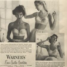 1952 Vintage WARNER’S Wonderful Bras B&W Photo LINGERIE Print Ad 8”x11-1/4” NYM picture