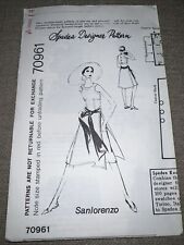 Vintage 70s SPADEA DESIGNER Sewing Pattern 70961 by SANLORENZO GORGEOUS DRESS 14 picture