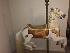 antique wooden carousel horse picture