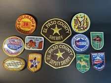 Lot Of 12 Colorado Related Cloth Patches- Some Residue On Back picture
