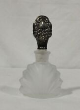 Vintage Frosted Clamshell  Perfume Bottle Empty picture
