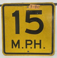 Authentic Retired Road Street Sign Speed LImit 