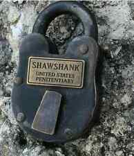Padlock Brass Logo Shawshank Prison U. S. Antique Style Lock Movie Prop 4