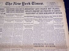 1939 JAN 28 NEW YORK TIMES - NAZIS HINT AT NEW DEMANDS BY HITLER - NT 1399 picture