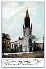 1906 Exterior View St Patrick Church Newburgh New York Posted Vintage Postcard picture