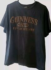Vintage Guinness 1759 Men’s L Black Brown? Leather Logo Ireland Beer T-shirt picture