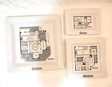 Set Of 3 2014 Disney Parks Haunted Mansion Blueprint Plates All 3 Floors/Sizes picture