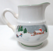 Sango Silent Night 3900 Creamer Christmas Vintage ceramic Korea micro oven dish picture