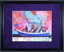 WILLY WONKA BOAT PRINT BY KATE SNOW - FRAAUTOGRAPHED, SIGNED BY FOUR 18” X 22”  picture