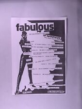 Fabulous Flyer Original Vintage Underground Club Promo The Saucerman Art 1986 picture